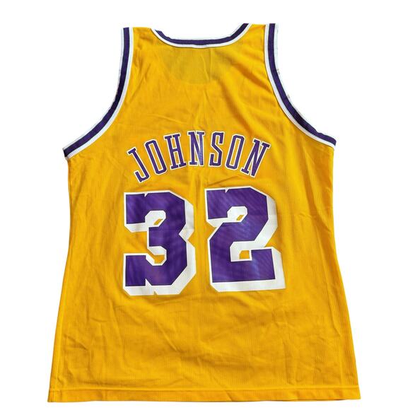 Magic Johnson Los Angeles Lakers Champion Jersey - Large - Picture 3 of 4
